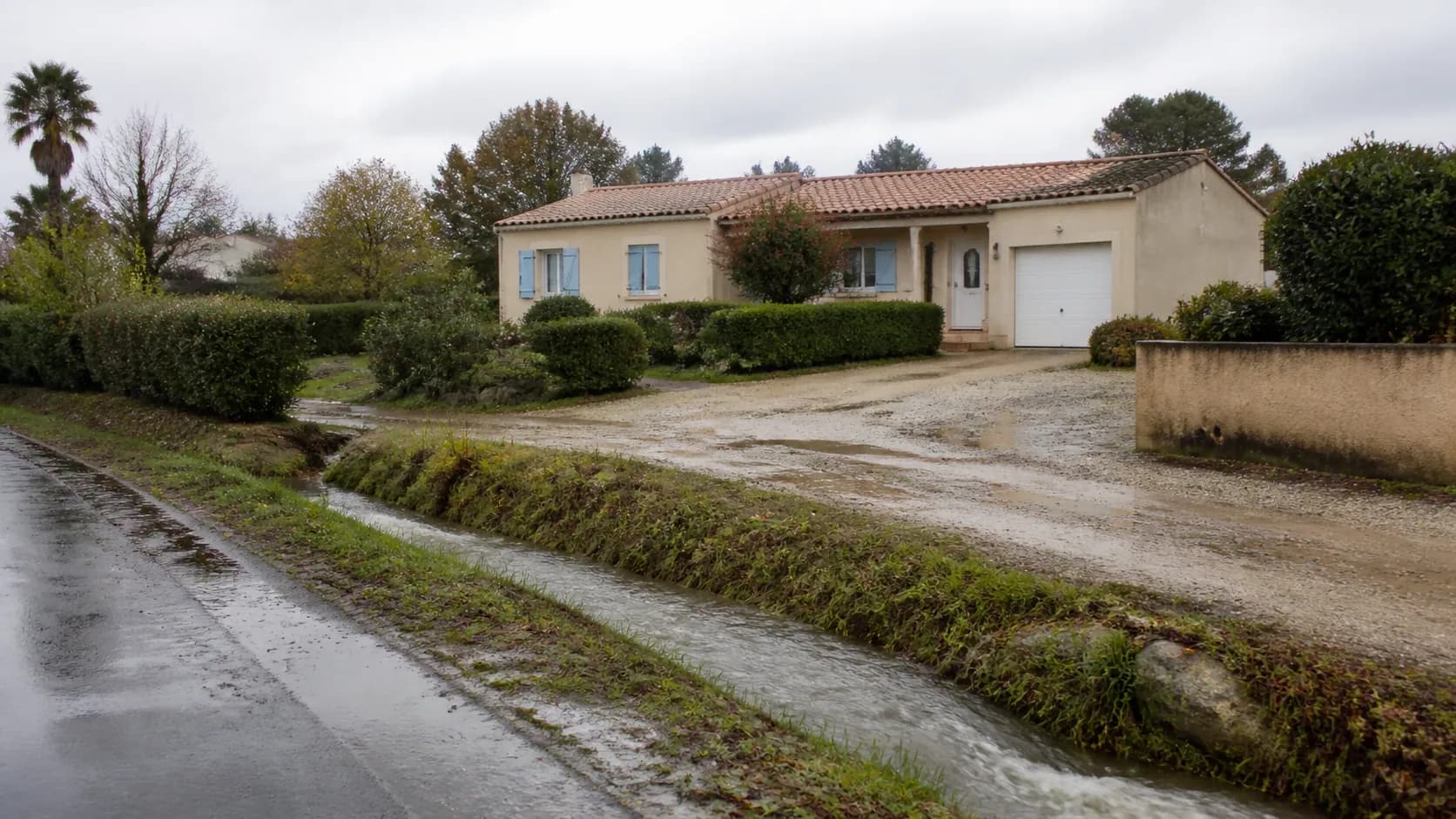 Maison provençale proche d’un secteur exposé au risque d’inondation